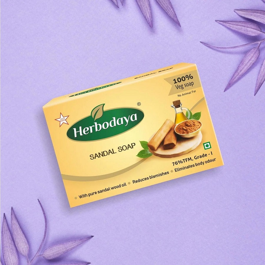 Skm Ayurveda Herbodaya Sandal Soap
