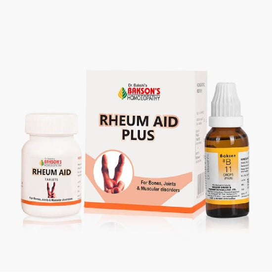 Bakson's Homoeopathy Rheum Aid Plus Stay active 75 Tablets & 30ml Drops Twin Pack