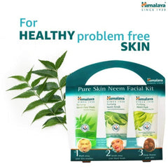 Himalaya Herbal Ayurvedic Personal Care Pure Skin Neem Facial sorgt für reine und gesunde Haut (Gesichtsreinigung, Peeling und Packung) Set