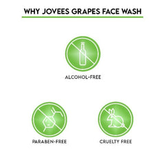 Jovees Herbal Strawberry,Tea Tree,Lemon,Neem,De-Tan & Grape Face Wash with Strawberry Extracts For Normal to Dry Skin For Women/Men For Hydrating & Glowing Skin