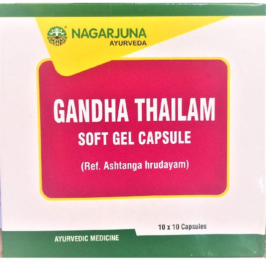 Nagarjuna Ayurvedic Gandha Thailam Soft Gel 100 Capsules