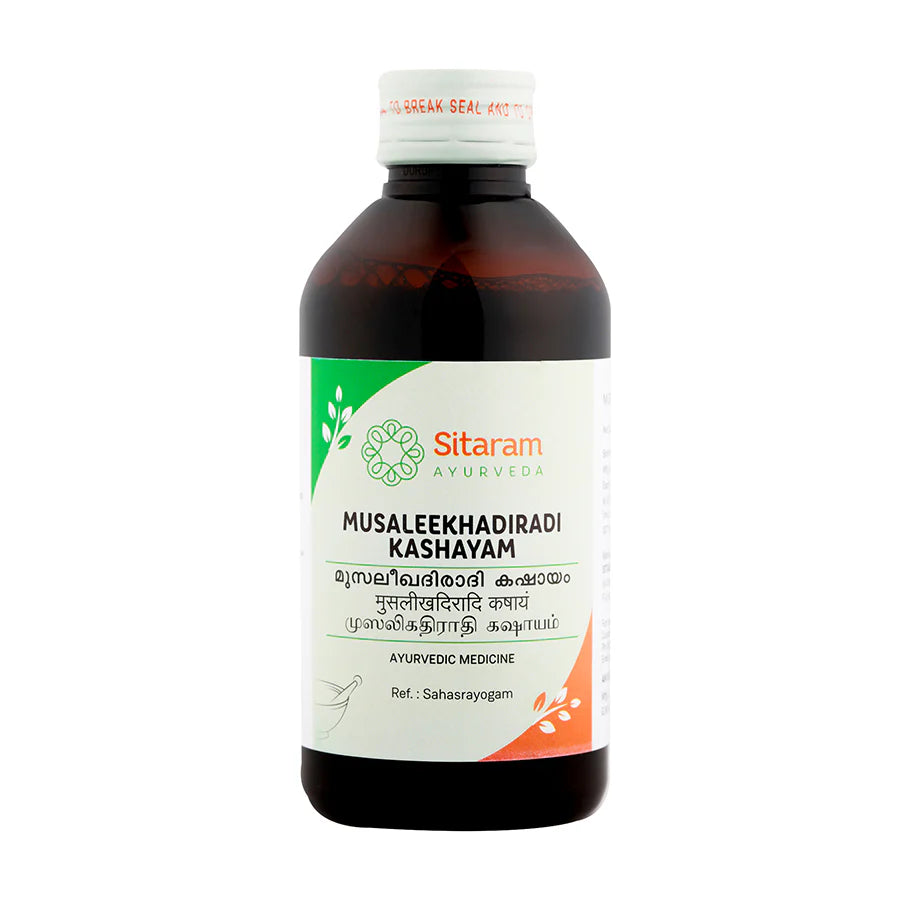 Sitaram Ayurvedic Musaleekhadiradi Kashayam Liquid 200ml