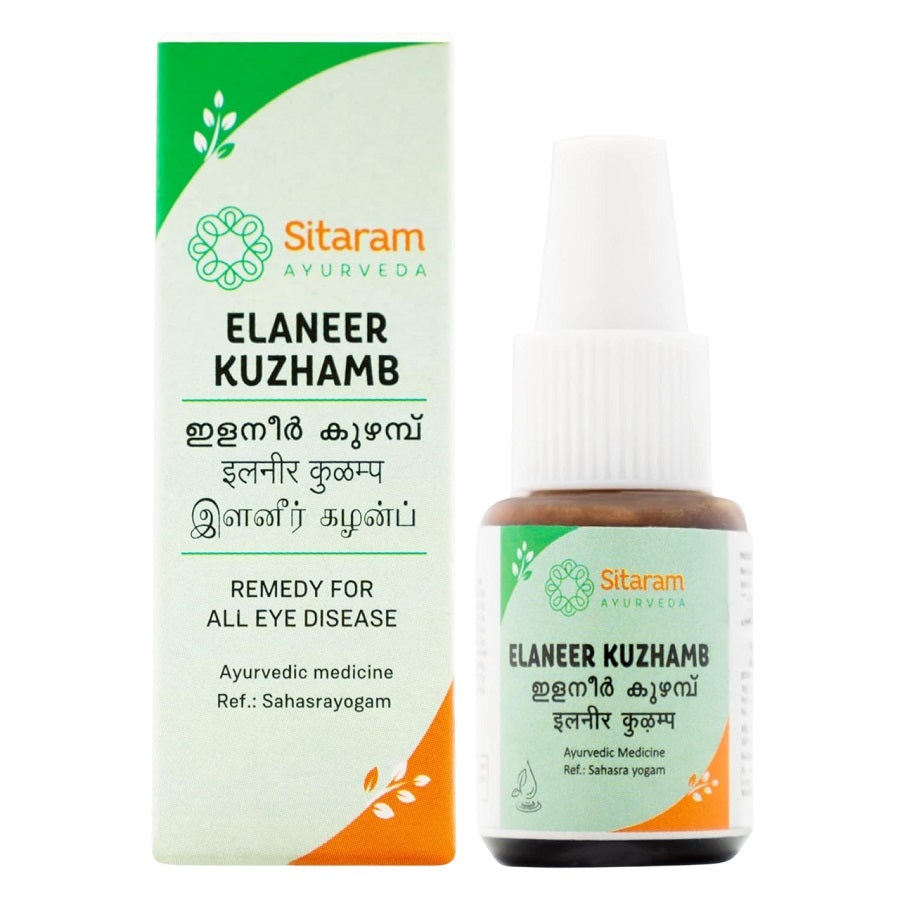 2 X Sitaram Ayurveda Elaneer Kuzhambu Eye Drops 8ml