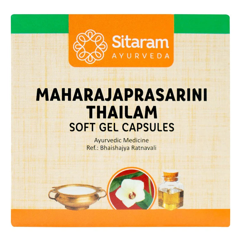 Sitaram Ayurvedic Maharajaprasarini Thailam Softgel 100 Capsules