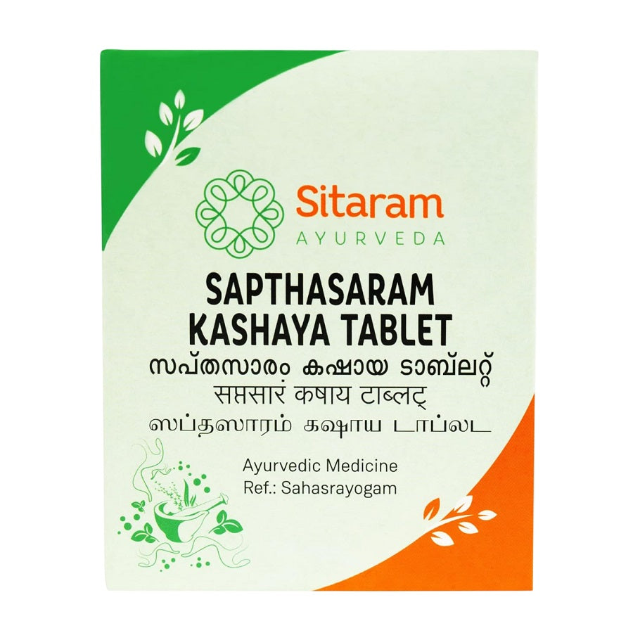 Sitaram Ayurveda Sapthasaram Kashayam 50 Tablets
