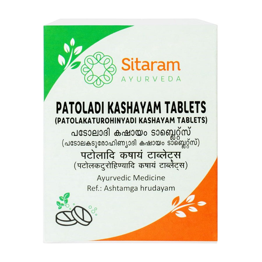Sitaram Ayurveda Patolakaturohinyadi Kashayam Ayurvedic Tablets – 50 Tablets
