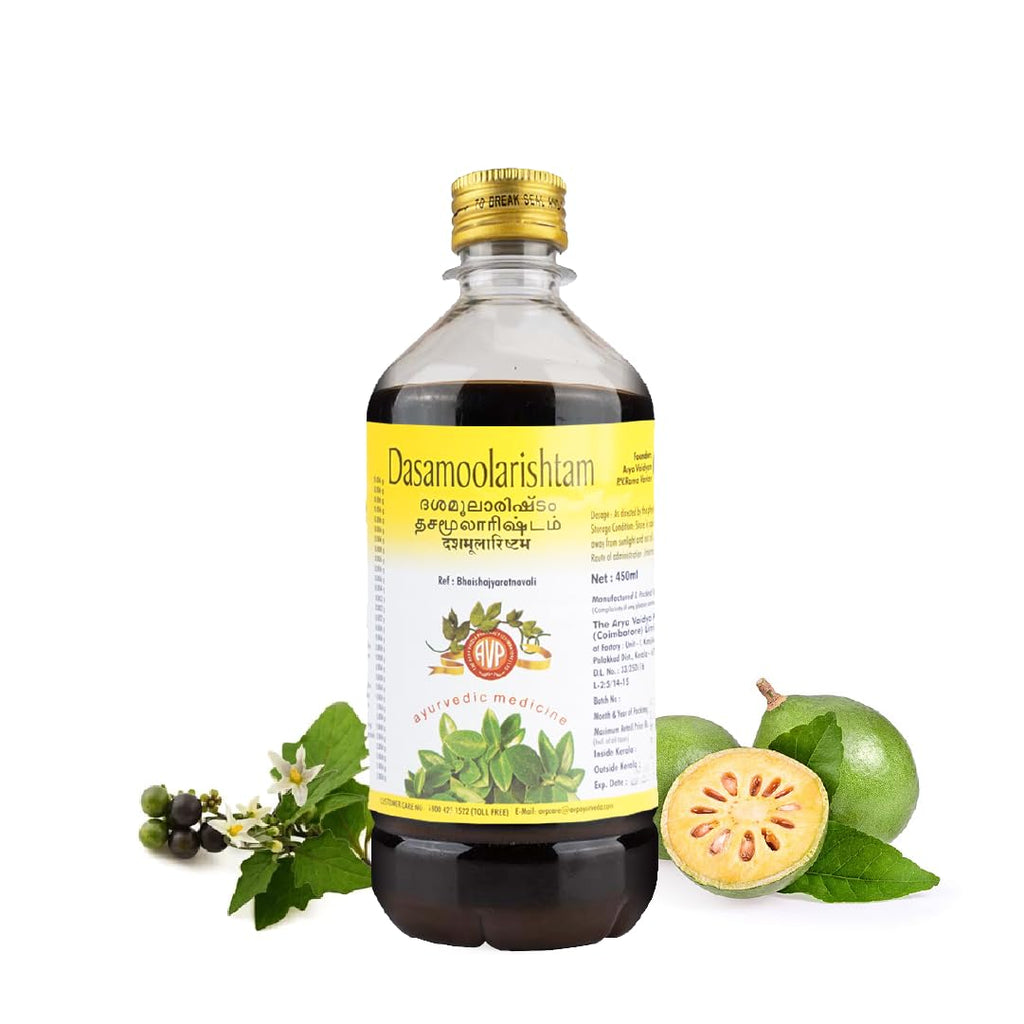 AVP Ayurvedic Dasamoolarishtam Liquid 450ml