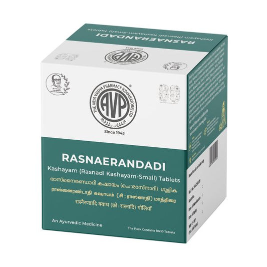 AVP Ayurvedic Rasnaerandadi Kashayam 100 Tablets