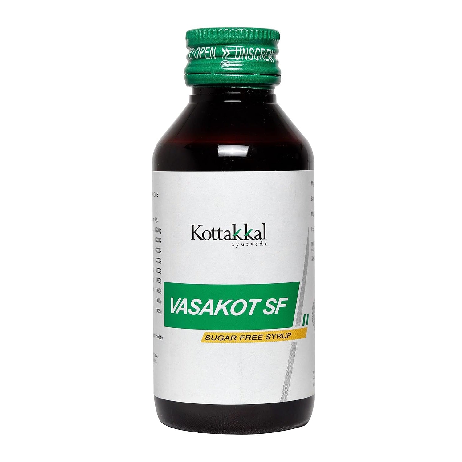 Kottakkal Ayurvedic Vasakot SF Sugar Free Syrup 100ml
