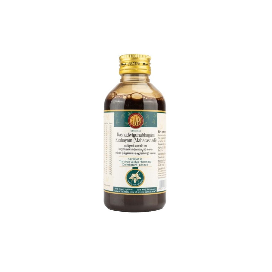 AVP Ayurvedic Rasnadwigunapakam (Maharasnadi) Kashayam Liquid 200ml