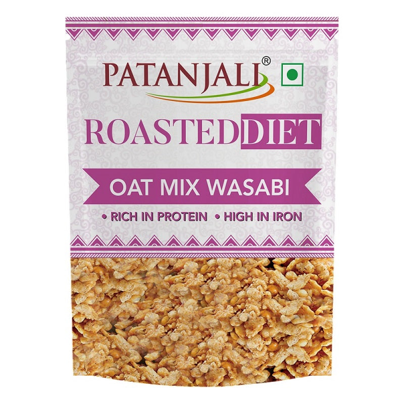 Patanjali Roasted Diet Oat Mix Wasabi 125g