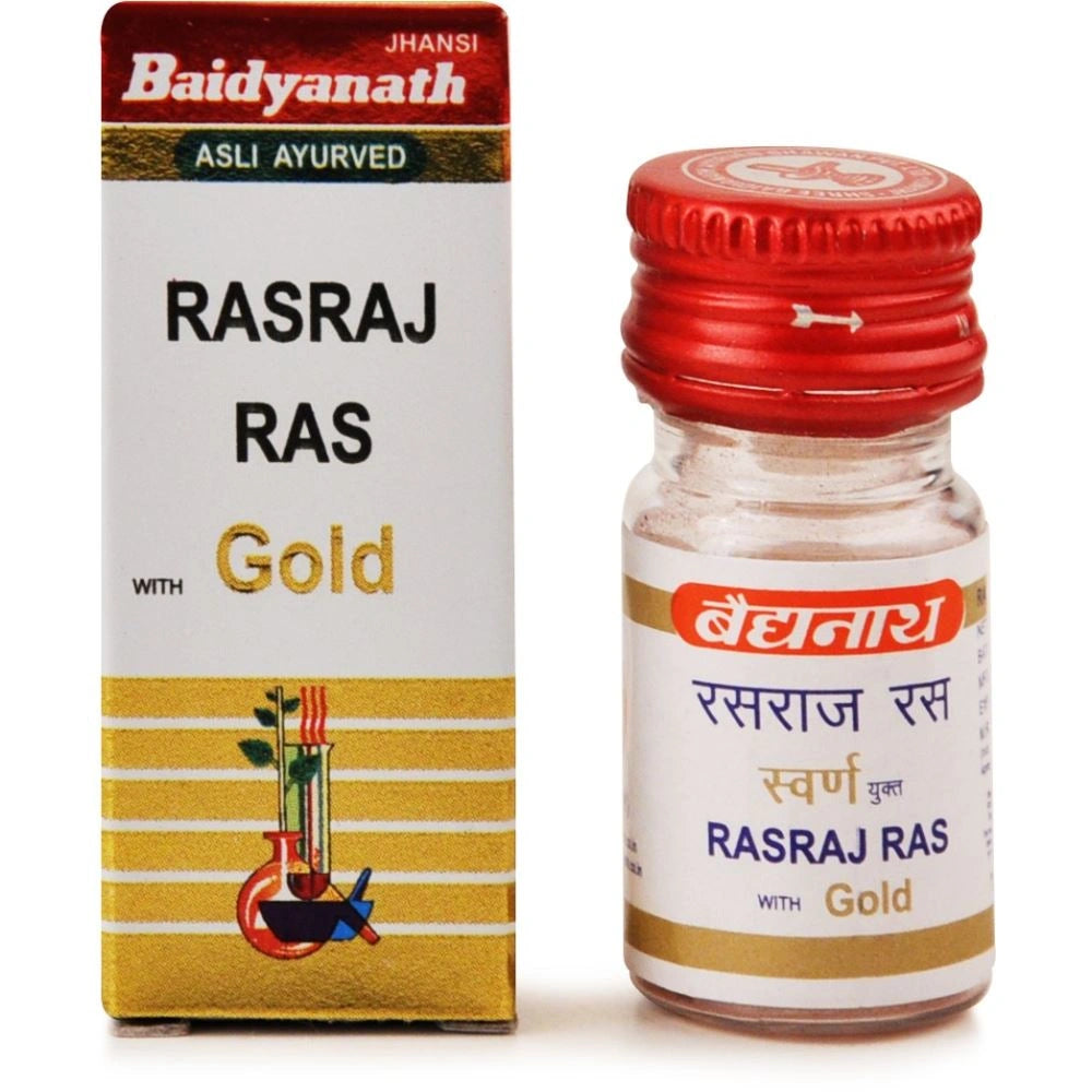 Baidyanath Ayurvedic Jhansi Rasraj Ras Swarna Yukta Tablets