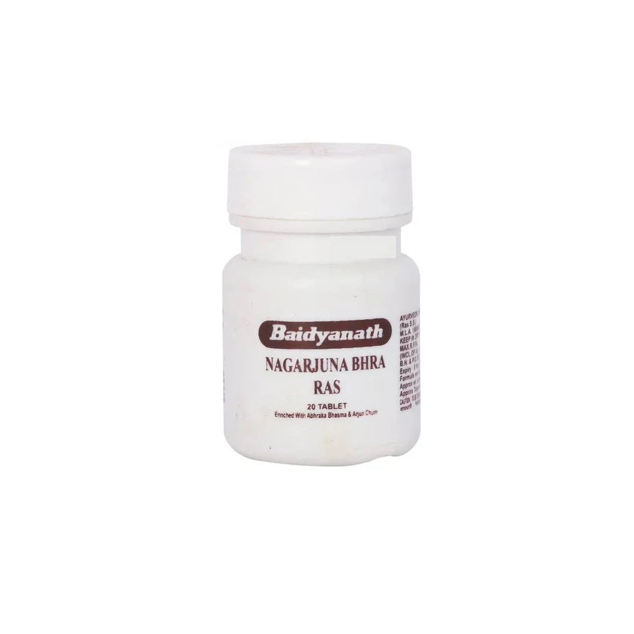 Baidyanath Ayurvedic (Jhansi) Nagarjuna Bhra Ras 20 Tablet