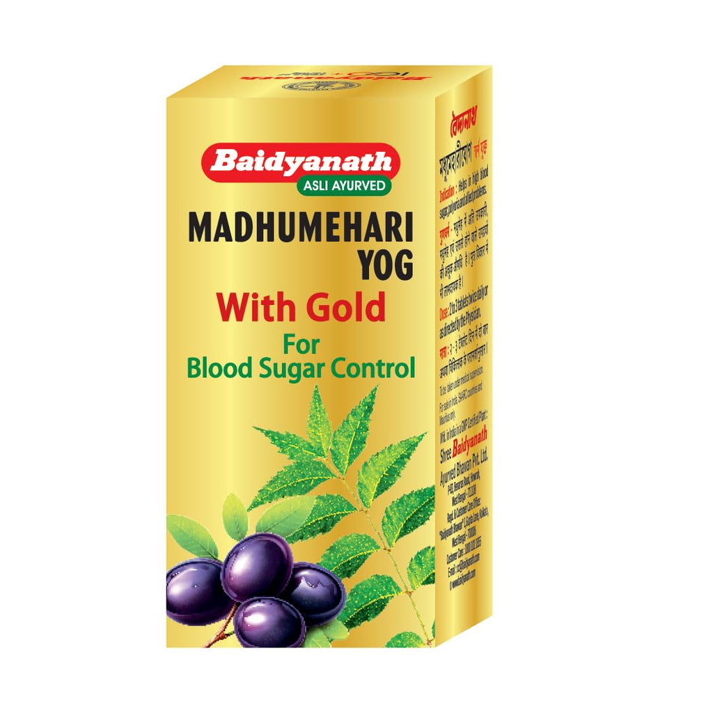 Baidyanath Ayurvedischer Madhumehari Yog mit Gold 30 Tabletten