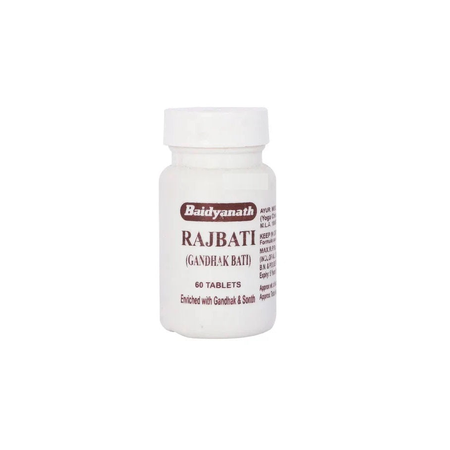Baidyanath Ayurvedic Rajbati Gandhak Bati 60 Tablets