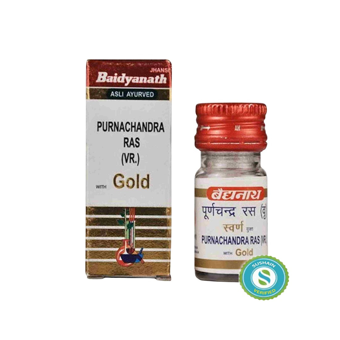 Baidyanath Ayurvedic Purnachandra Ras (Swarna Yukta) Tablets