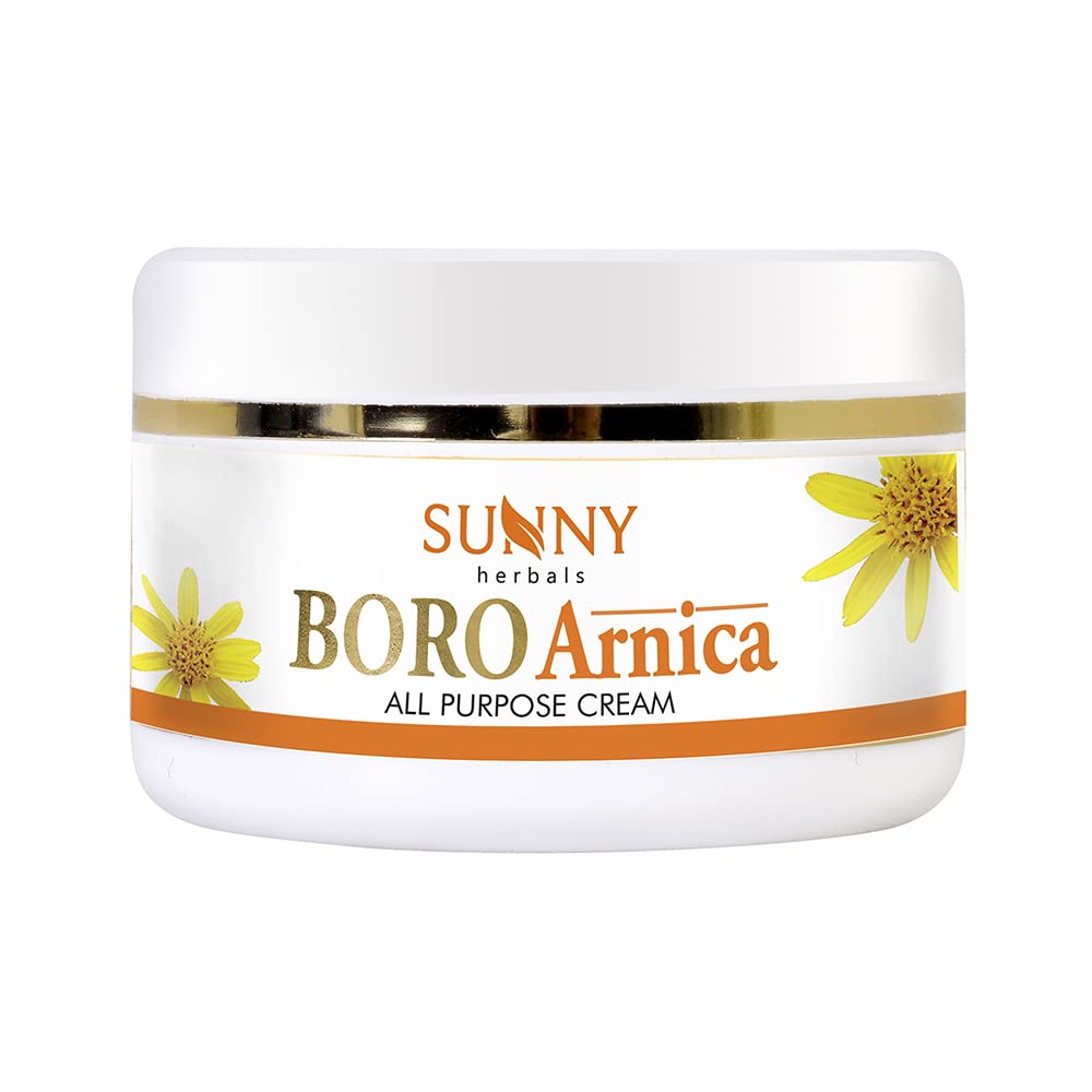 Bakson's Sunny Herbals Boro Arnica mit Aloe Vera und Arnika, antiseptische Hautpflegecreme, 25 g