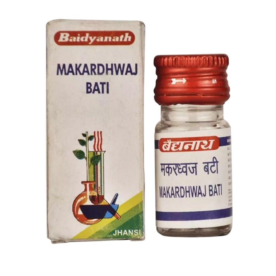 Baidyanath Ayurvedic Makardhwaj Vati Bhasma Powder 2.5gm