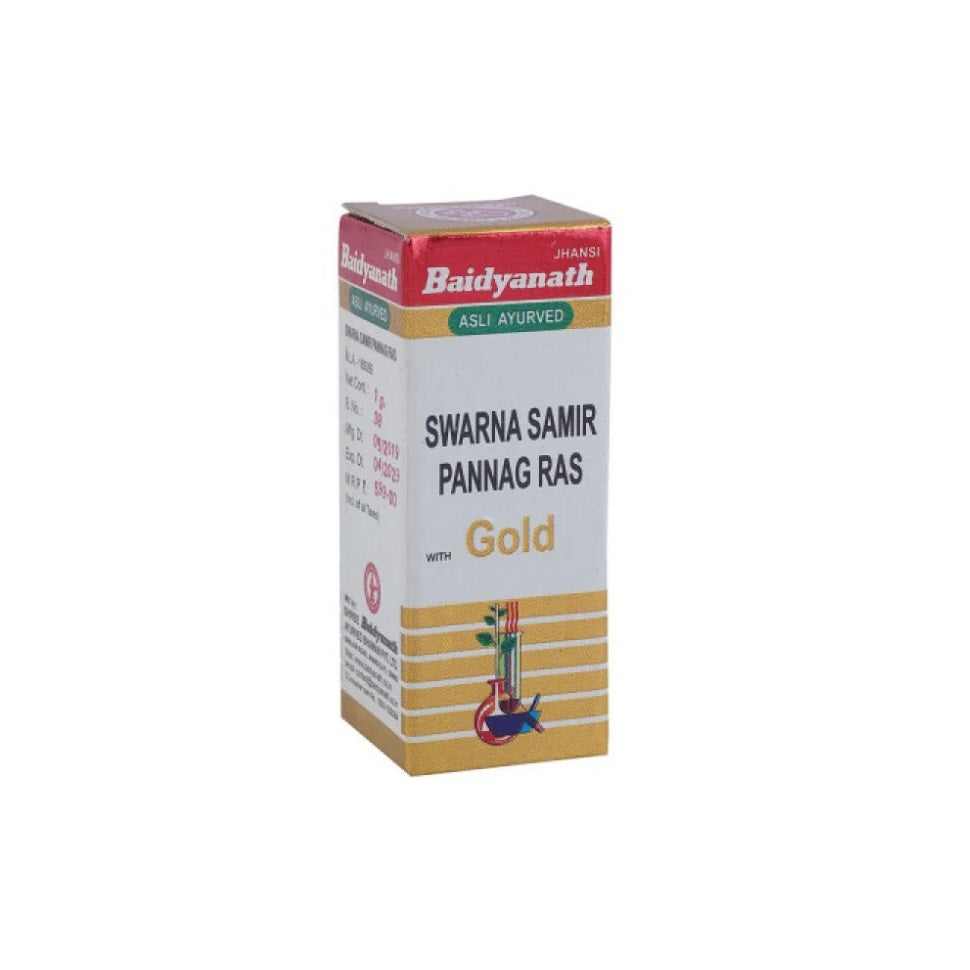Baidyanath Ayurvedic Swarn Sameerpannag Ras Bhasma Powder 1gm