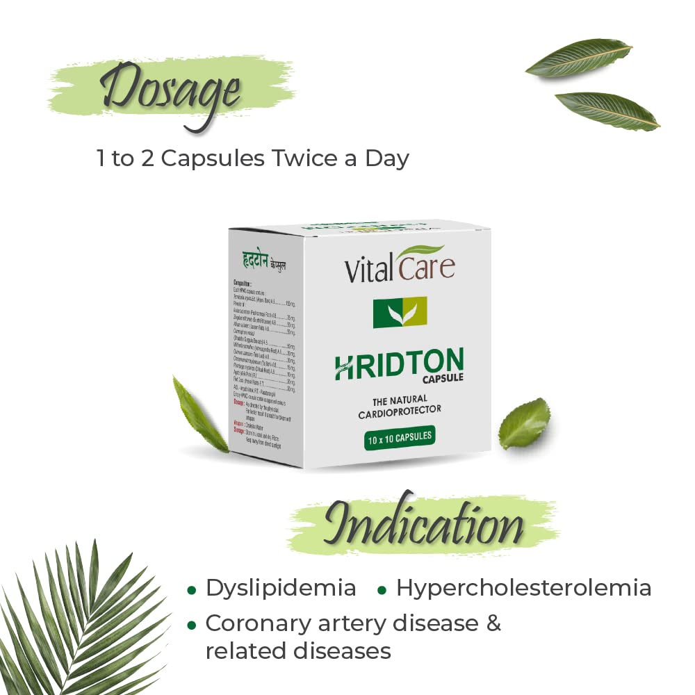 Vital Care Ayurvedic Hridton 100 Capsule