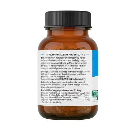 Organic India Ayurvedic Breath Free Capsule