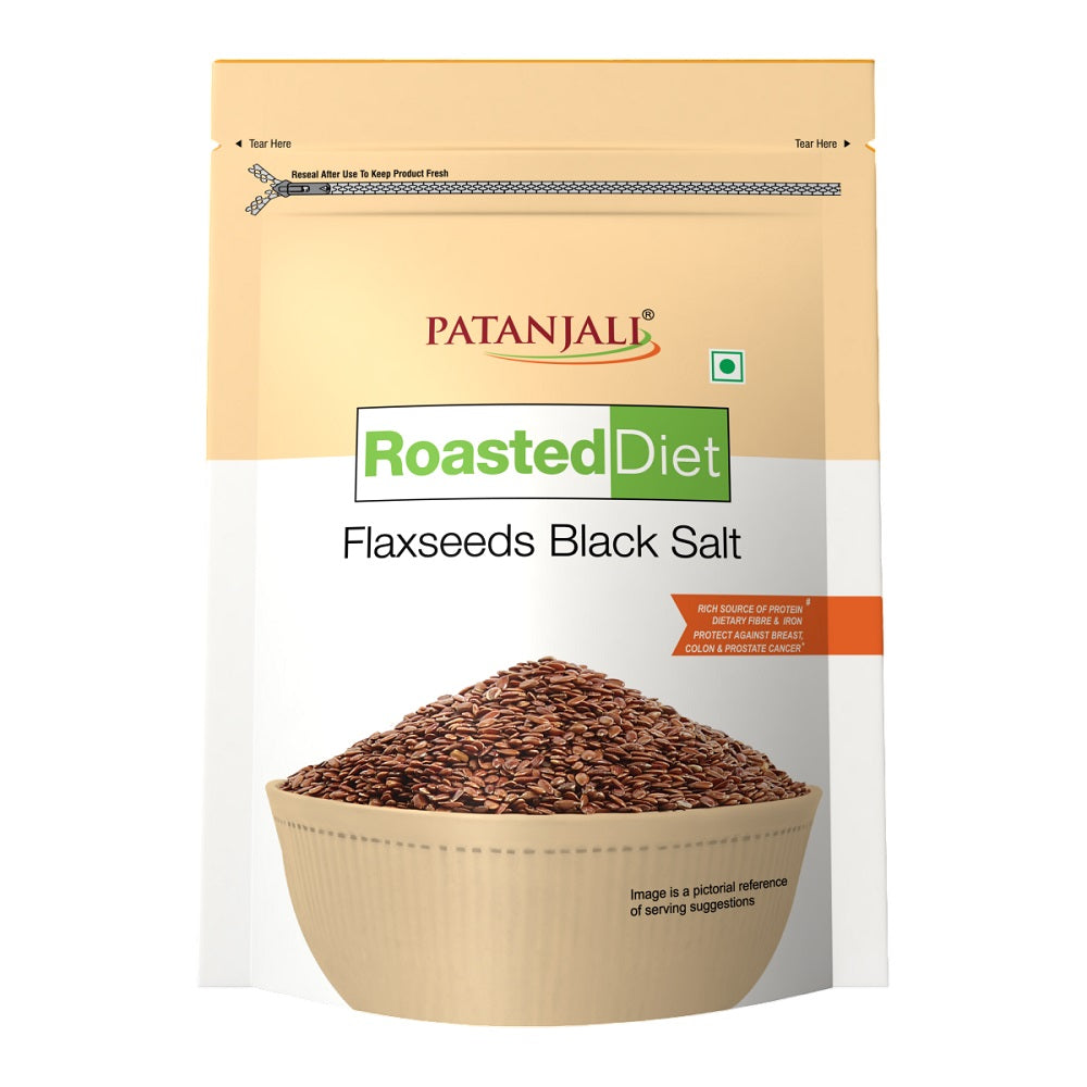 Patanjali Roasted Diet Flaxseed Black Salt 150g