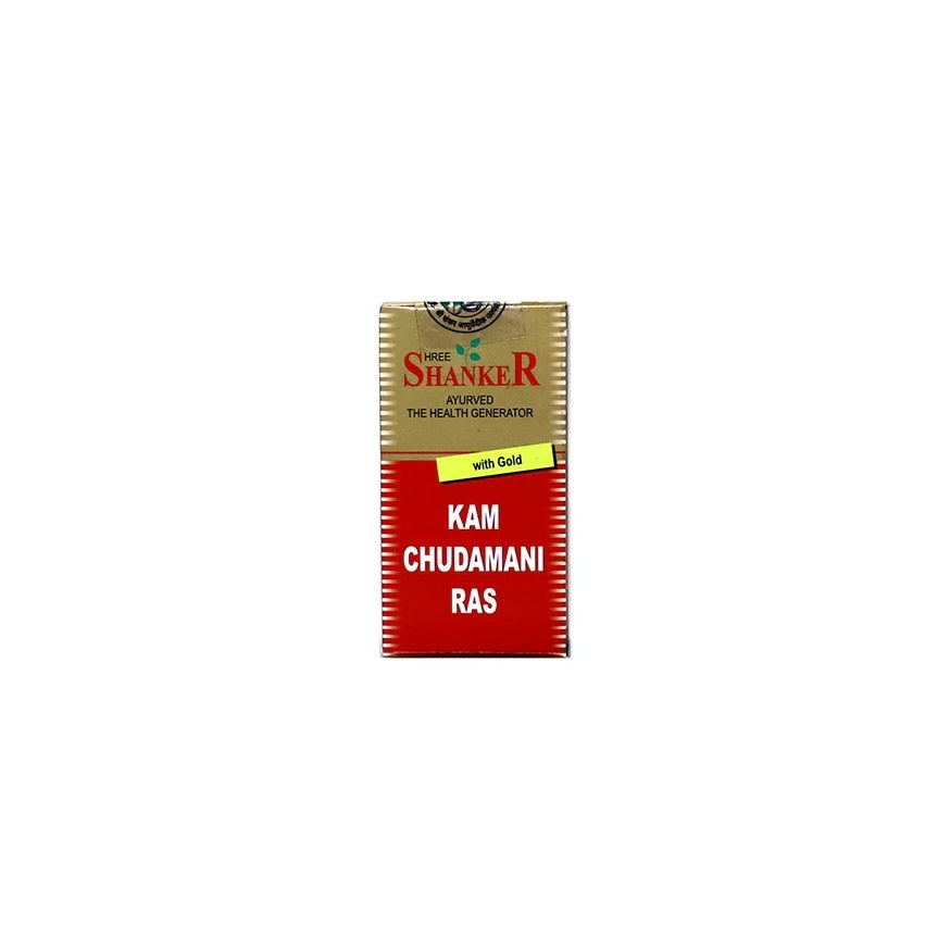 Shree Shanker Ayurvedic Kamchudamani Ras Suvarnayukta Ayurvedic Tablets