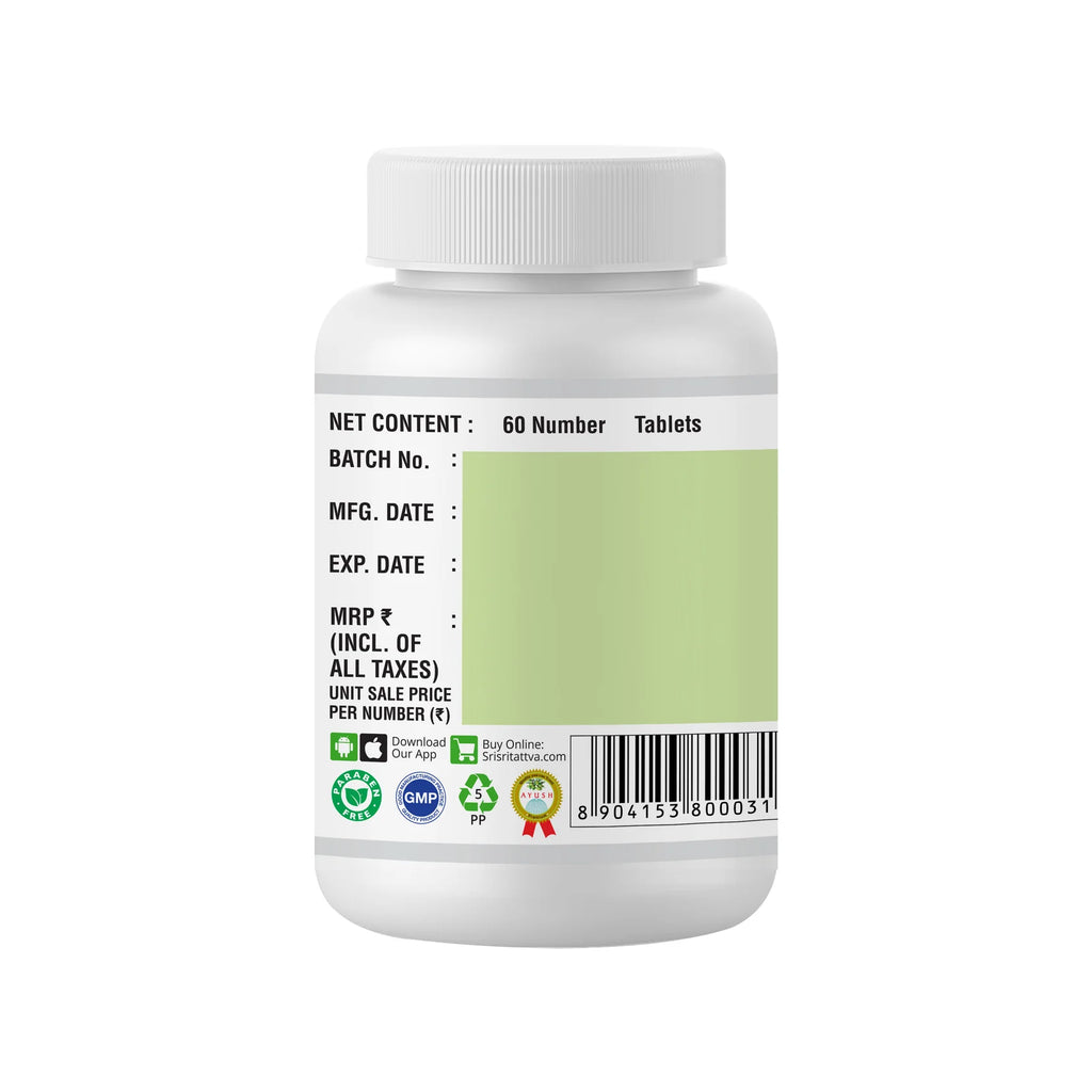 Sri Sri Tattva Ayurvedic Ashwagandha 500mg 60 Tablets