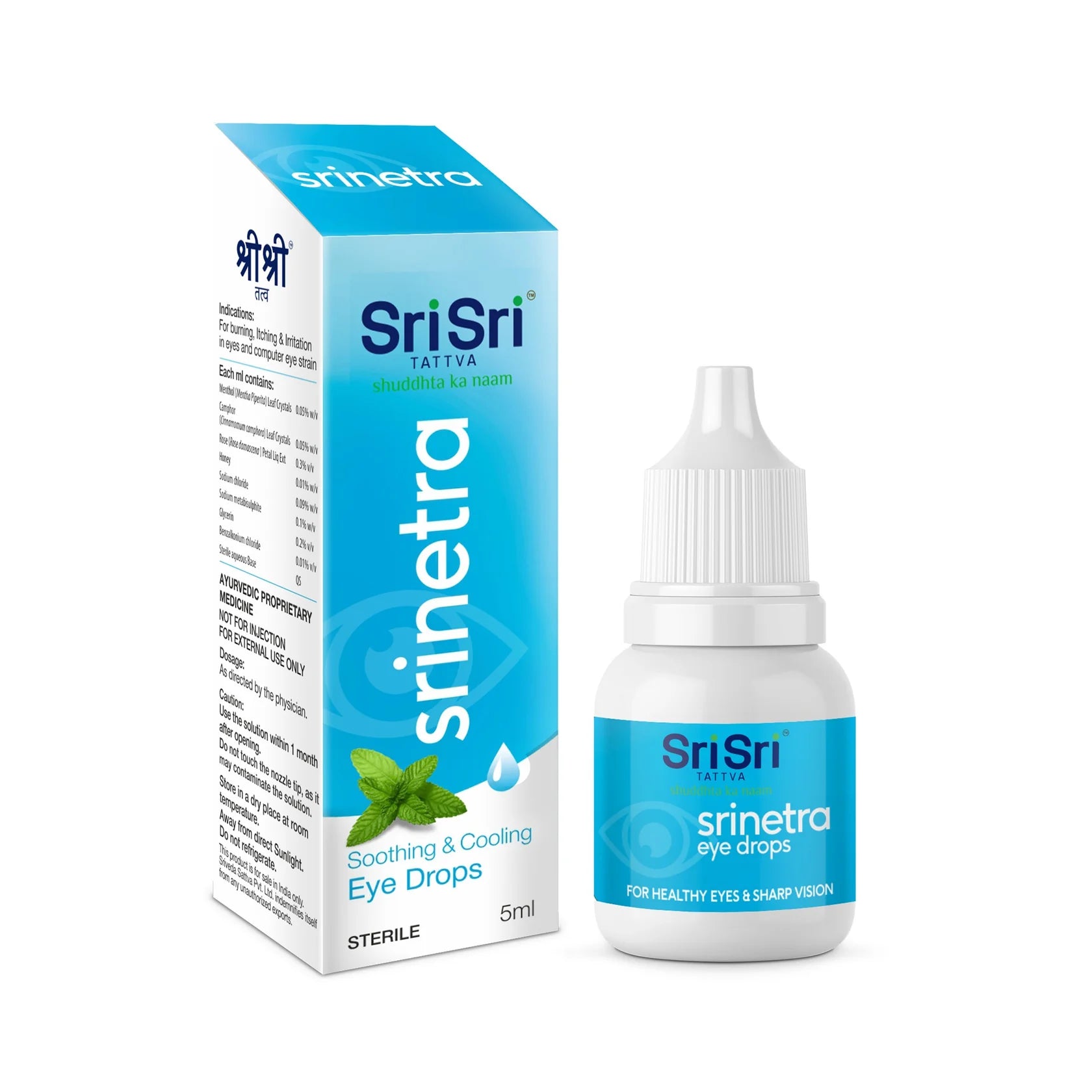 Sri Sri Tattva Ayurvedic Sri netra Eye Drops