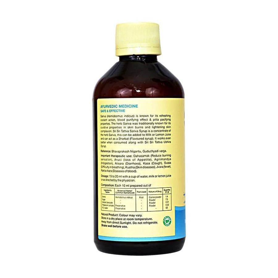 Sri Sri Tattva Ayurvedic Sariva Syrup