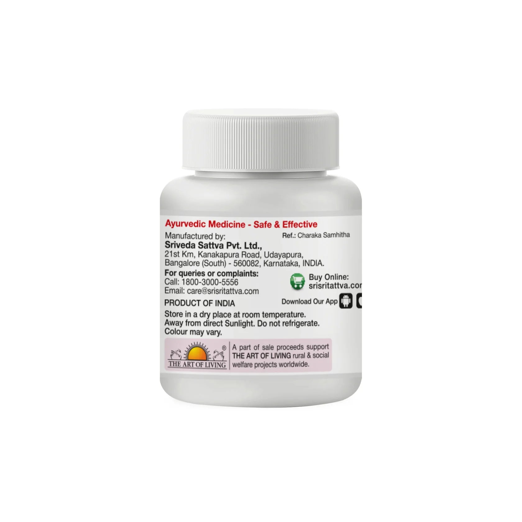 Sri Sri Tattva Ayurvedic Kamadudha Rasa 250mg Tablet