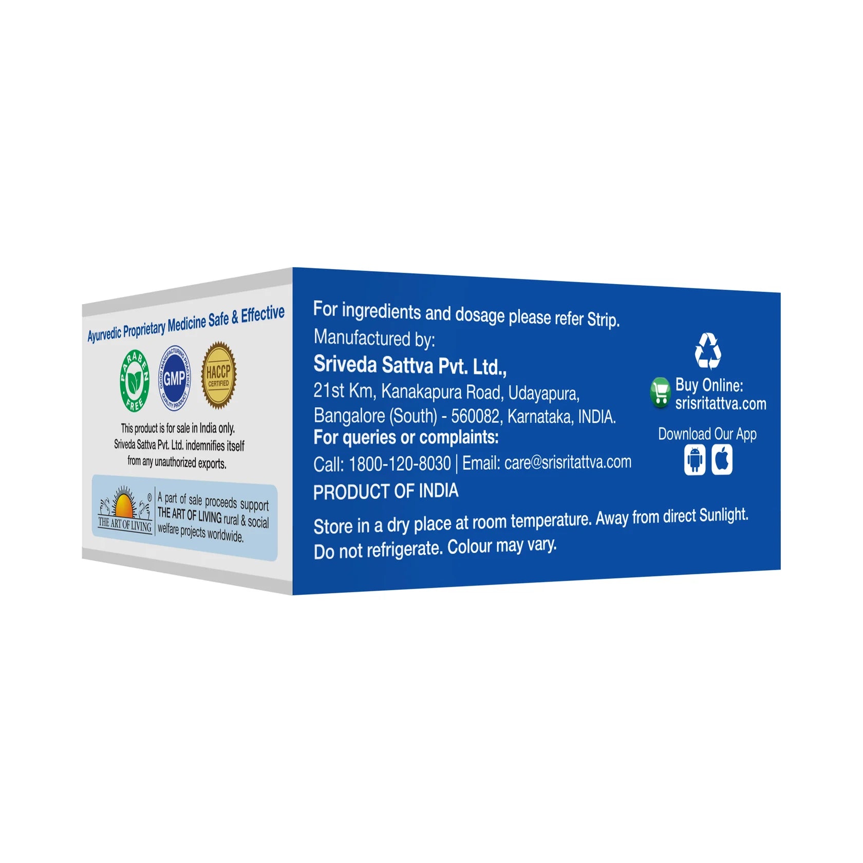 Sri Sri Tattva Ayurvedic Pylmukti 500mg Tablets