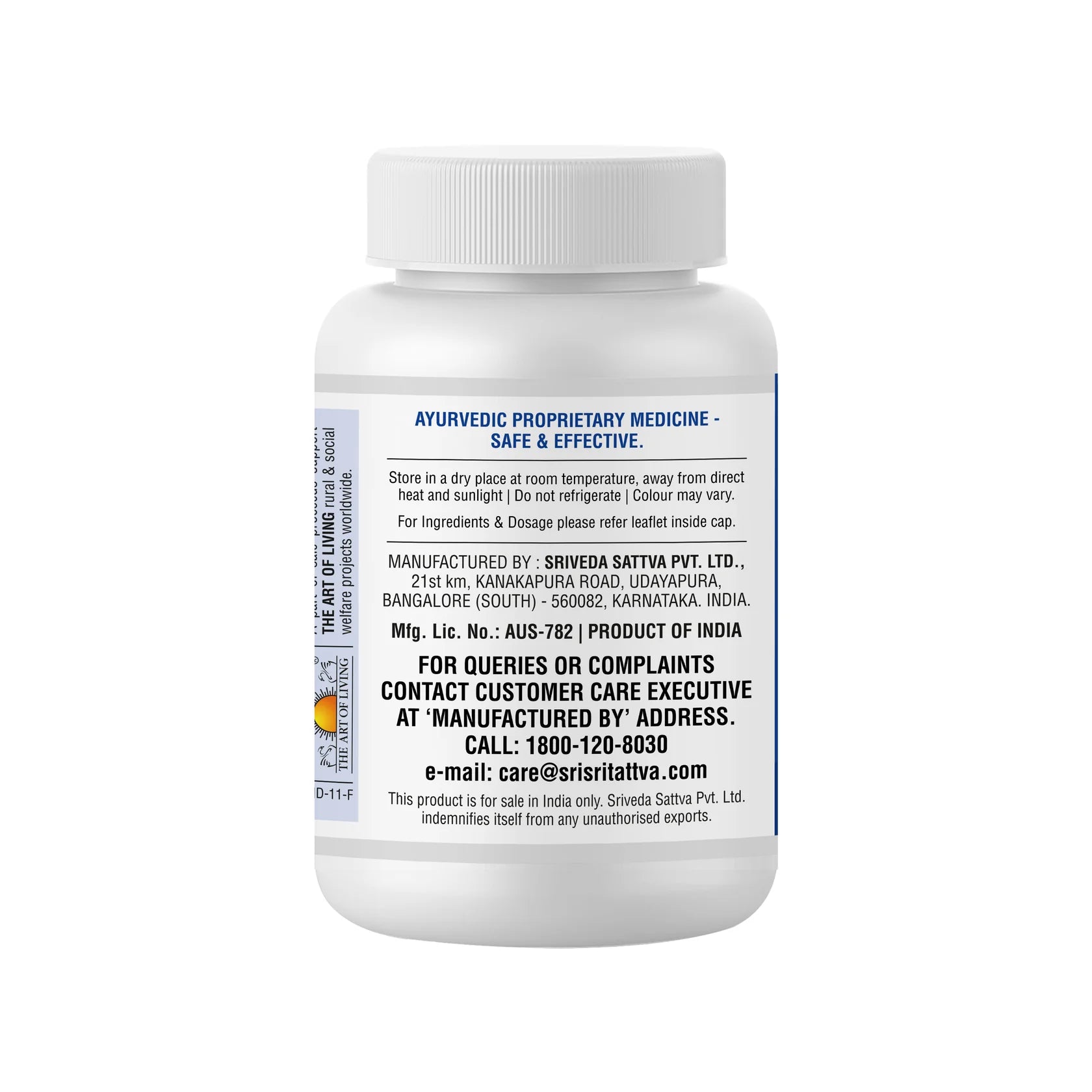 Sri Sri Tattva Ayurvedic Oorja 500mg Energizer Tablets