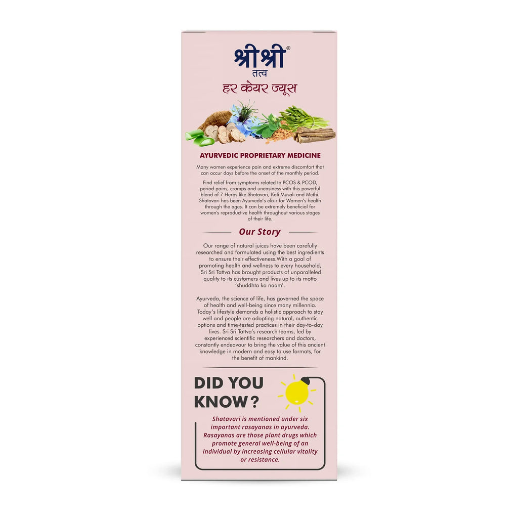 Sri Sri Tattva Ayurvedic Her Care Juice Liquid 1 Litre