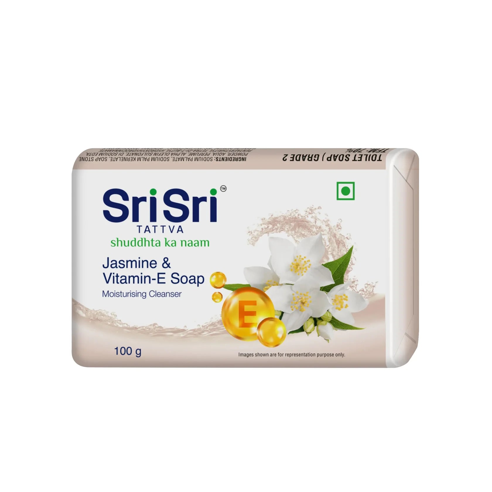 Sri Sri Tattva Jasmine & Vitamin E Soap (3+1 Combo Pack) 100gm