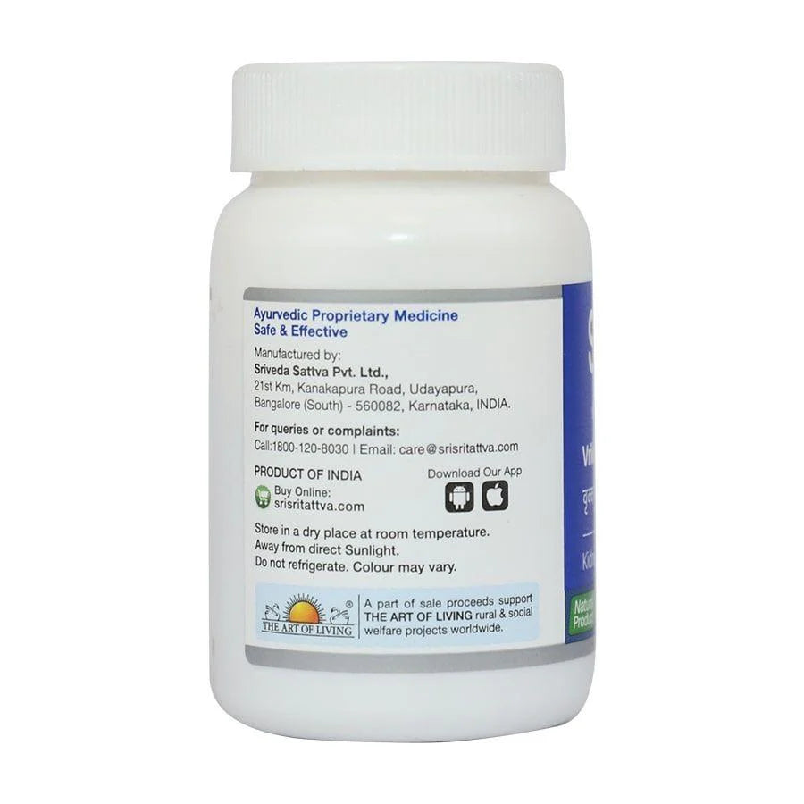 Sri Sri Tattva Ayurvedic Vrikka Sanjivini Vati, 500mg 60 Tablets