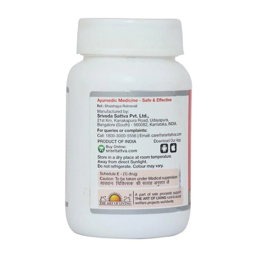 Sri Sri Tattva Ayurvedic Sudarshan Vati 500mg Tablets