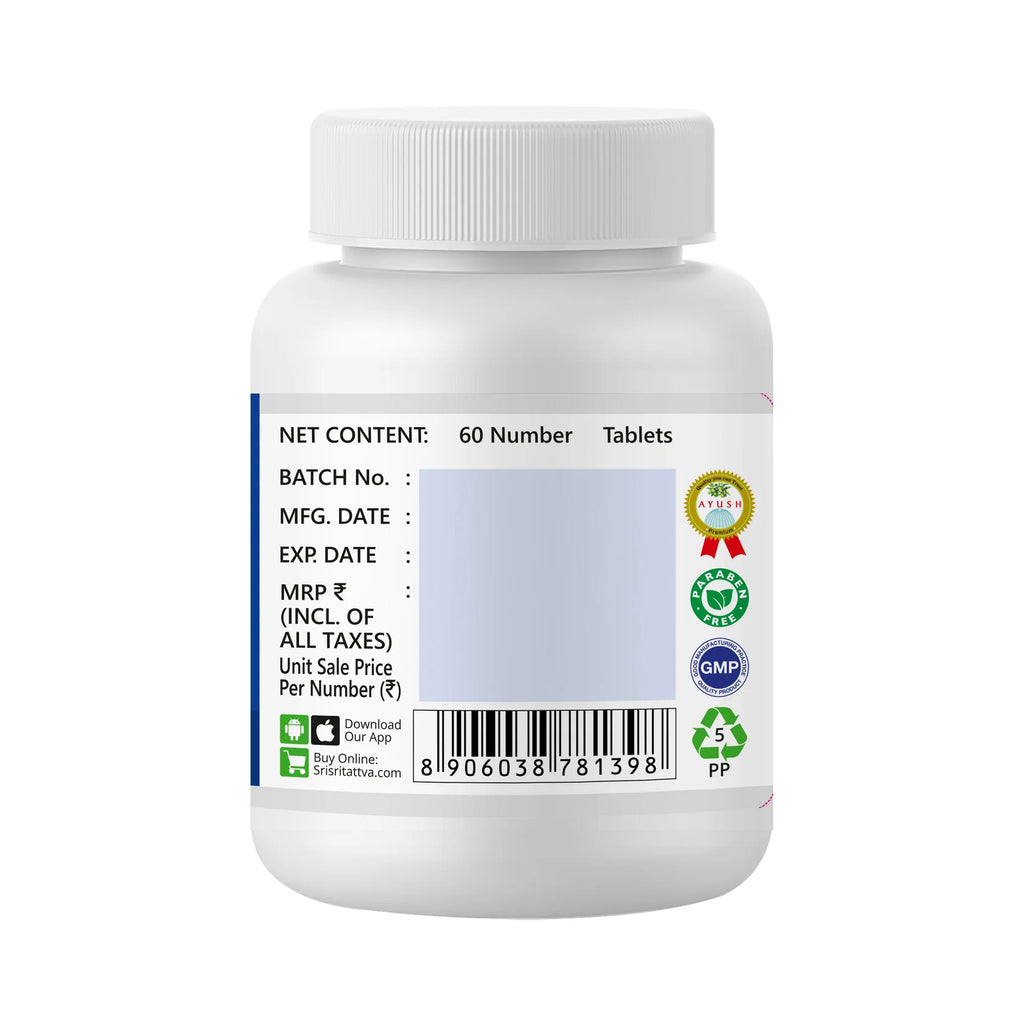 Sri Sri Tattva Ayurvedic Kasahara Vati 250mg Tablets