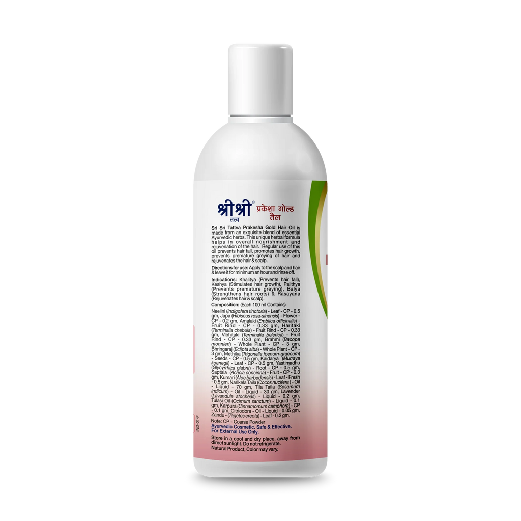 Sri Sri Tattva Ayurvedic Prakesha Gold Hair Oil