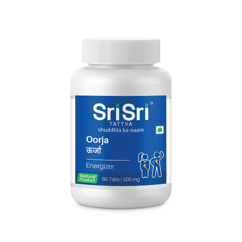 Sri Sri Tattva Ayurvedic Oorja 500mg Energizer Tablets