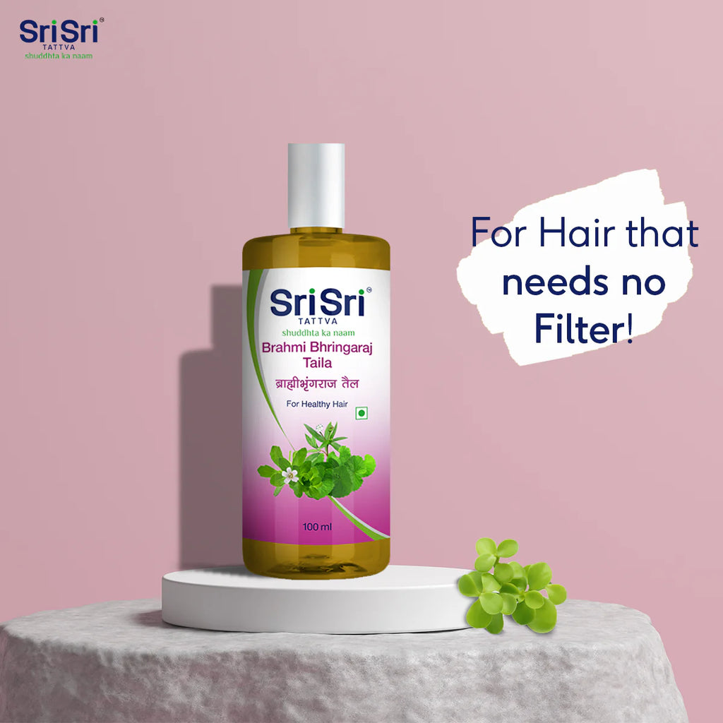 Sri Sri Tattva Ayurvedic Brahmi Bhringaraj Taila Oil