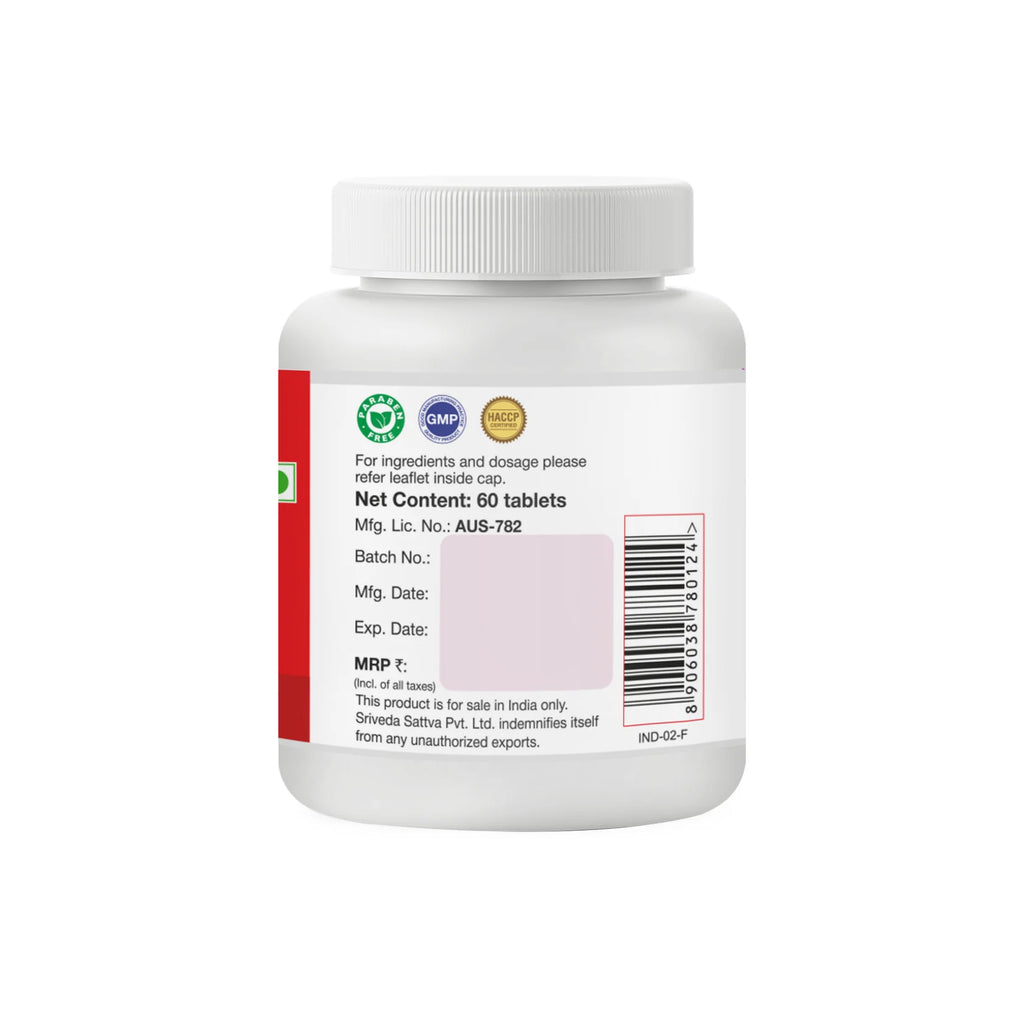 Sri Sri Tattva Ayurvedic Chandraprabha Vati 300mg 60 Tablets