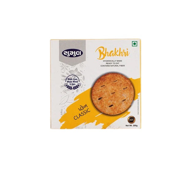 Sumul Dairy Sumul Plain Classic Indian Bhakhri Made from whole wheat & oats 200g
