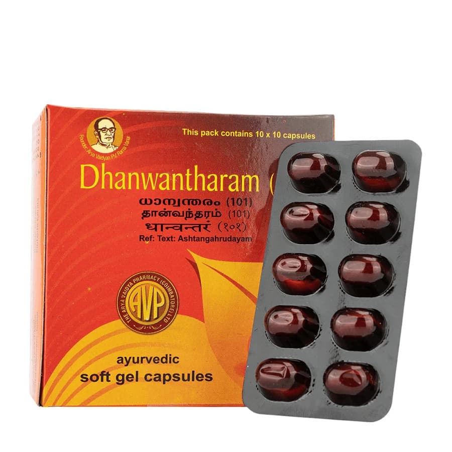 AVP Ayurvedic Dhanwantharam 101 Capsules – 10 Capsules