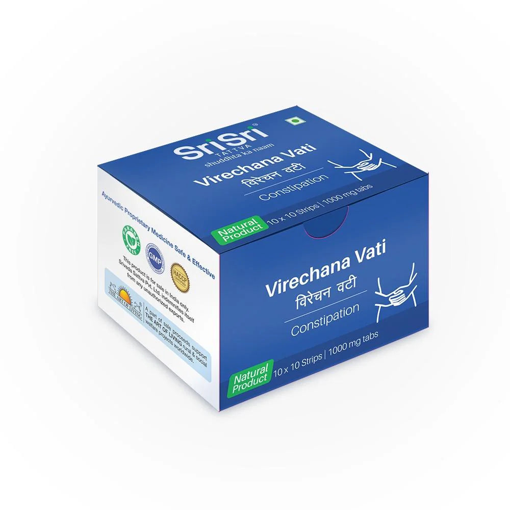 Sri Sri Tattva Ayurvedic Virechana Vati 1000mg 100 Tablets