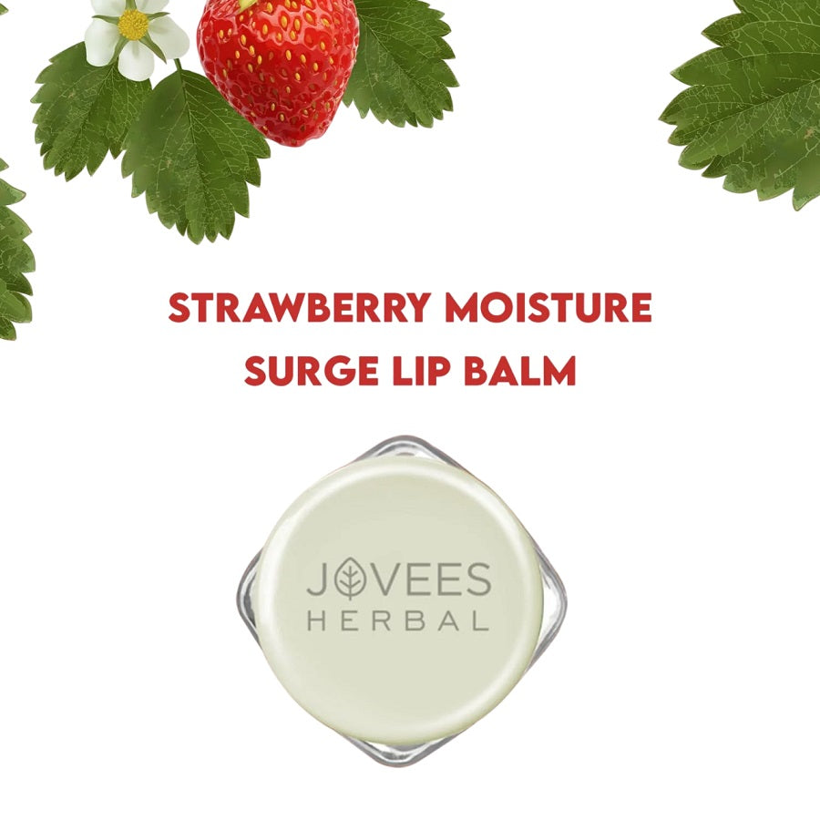 Jovees Herbal Cosmetics Strawberry Moisture Surge Lip Balm 8g