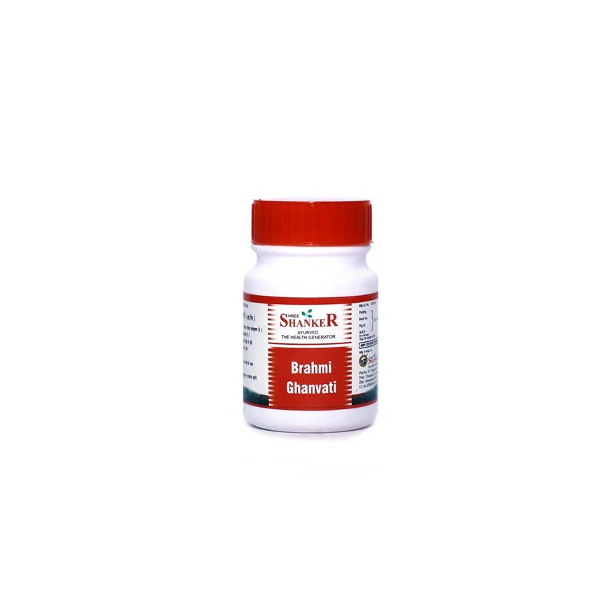 Shree Shanker Ayurvedic Brahmi Ghanvati Ayurvedic Tablets – 60 / 120 Tablets