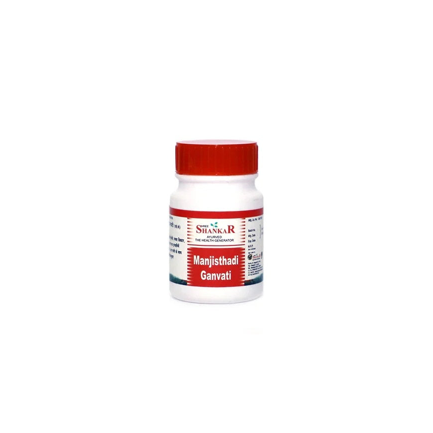 Shree Shanker Ayurvedic Manjisthadi Ghanvati Ayurvedic Tablets – 60 / 120 Tablets