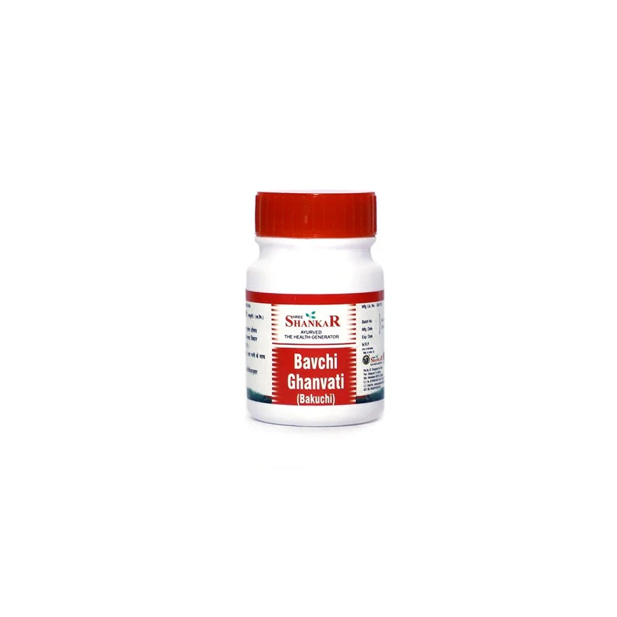 Shree Shanker Ayurvedic Bakuchi Bavachi Ghanvati Ayurvedic Tablets – 60 / 120 Tablets