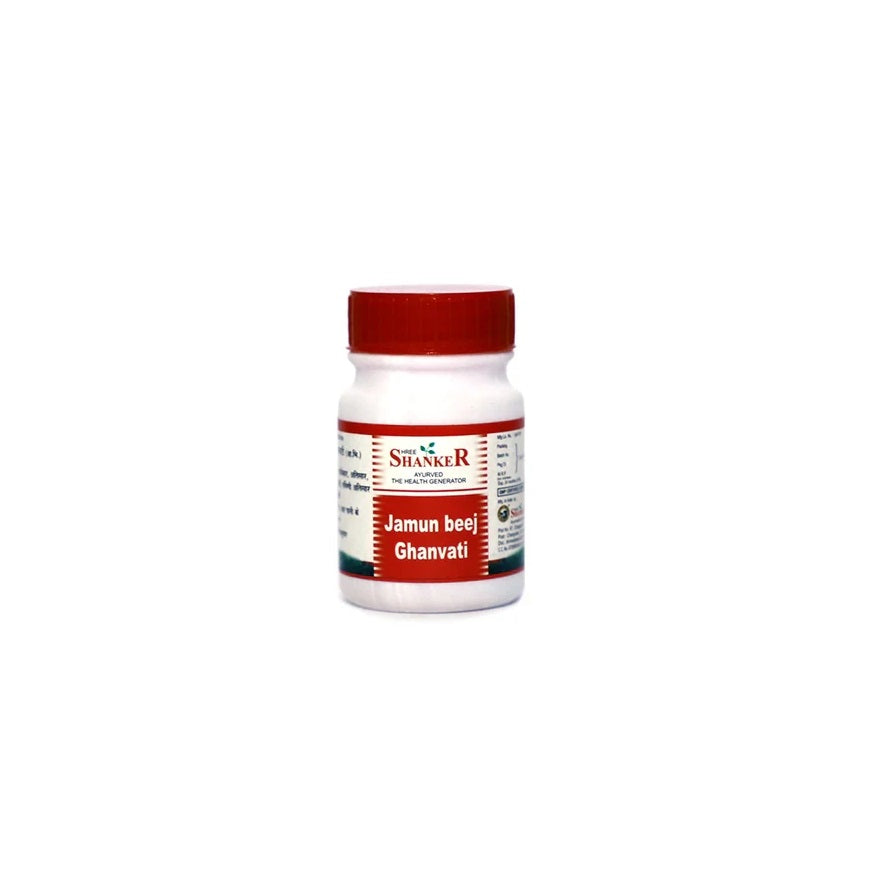 Shree Shanker Ayurvedic Jambubeej Ghanvati Ayurvedic Tablets – 60 Tablets
